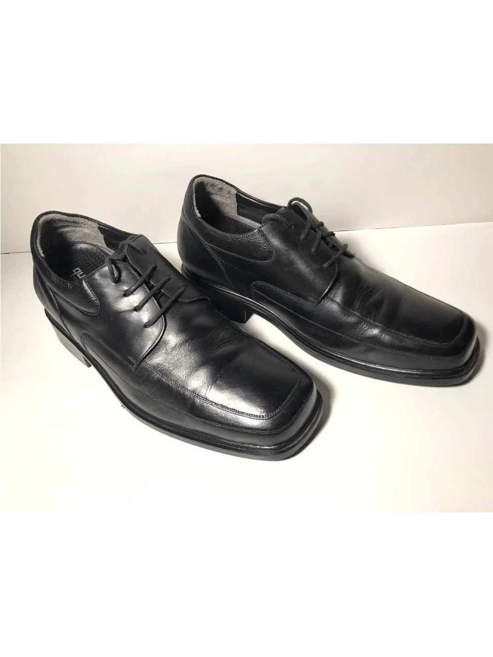 QUDUMARU HAND MADE MENS KOREAN Dress Shoes BLACK Lace Up (US 8.5) (Korean 265EE)